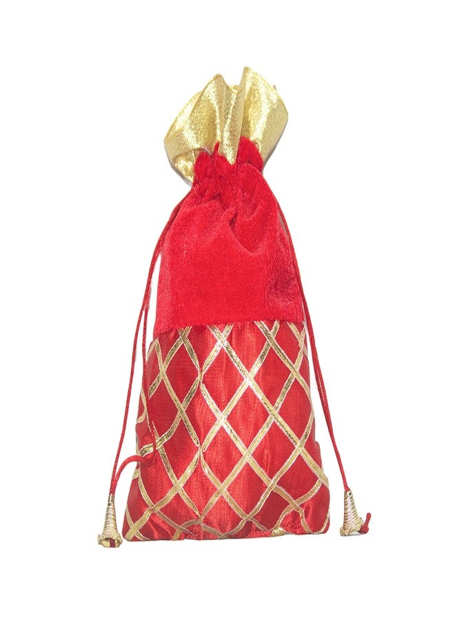 SHOPOBUDDY Velvet Potli Batwa Bag Bridal Purse Women handbag Shagun Pouch Return Gifts MultiColor (12) - Image 3